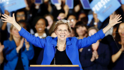 Senator Warren challenges Trump for 2020