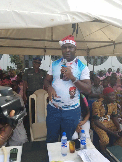 Christmas: Testimonies, Affirmations flow as Emeneka splashes food Items, car to constituents