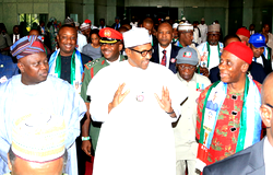 Anyone with information on shady deals involving my wife, son should publish it — Buhari