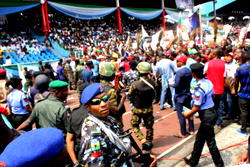Photos: Mammoth crowd at APC Presidential rally in Warri
