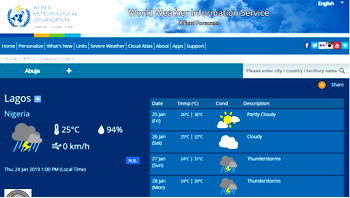 NiMet predicts thunderstorms, rains for Sunday