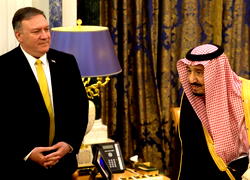 Pompeo meets Saudi leaders, cancels Kuwait visit