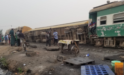 Video: Derailed train in Lagos
