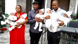Excited Nnewi Philanthropist offers quintuplets UK, USA varsity scholarships