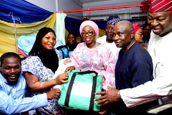 Ambode’s Wife receives first babies of the year