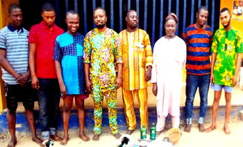 FRAUD: Police raid fake shrine in Ogun, arrest 72-yr-old man, 7 others