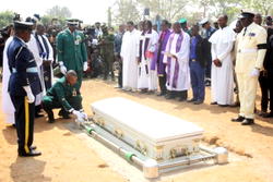 Photos: Former chief of defence staff (CDS), Alex Sabundu Badeh, laid to rest