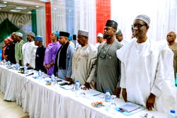 APC govs absent as Buhari, Tinubu attend inaugural campaign council meeting
