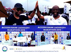 Access Bank And Diamond Bank Run Together For Customers At The Access Bank Lagos City Marathon 2019