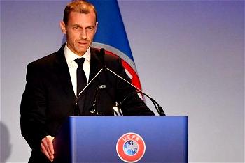 UEFA president says leagues across Europe ready to play behind closed doors
