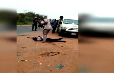 Breaking: Viral video shows Customs officer shoot man dead over alleged N5000