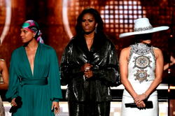 Michelle Obama delights Grammy crowd with girl power message