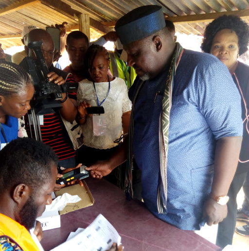 Okorocha, wife cast vote,  predicts Buhari’s victory