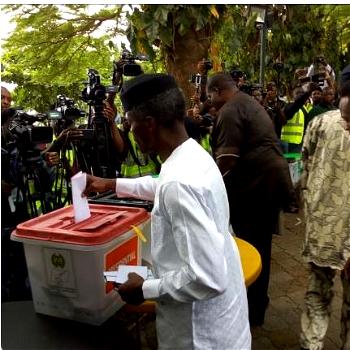Osinbajo casts his vote, says confident of returning to office