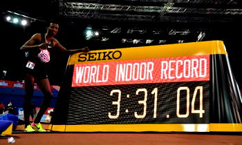 Ethiopian Tefera breaks world indoor 1500m record