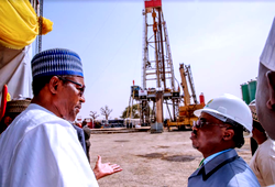 Photos: Buhari flags off oil exploration in Bauchi