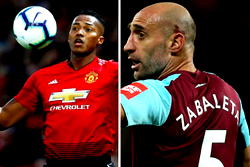West Ham looks to United’s Valencia as replacement for Zabaleta