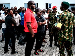 Photos: Army nabs commissioner, major on suspicion of electoral offences