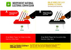 Photos: INEC demonstrates how to vote during election
