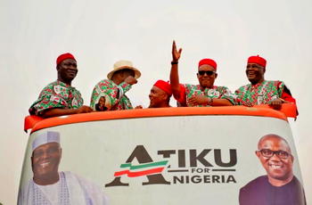 Photos: Atiku/obi shut down Enugu/Ebonyi