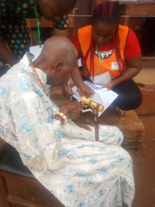111-year-old man votes in Benin, prays for peaceful elections