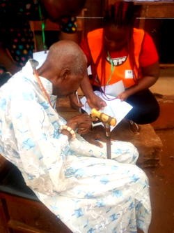 111-year-old man votes in Benin, prays for peaceful elections