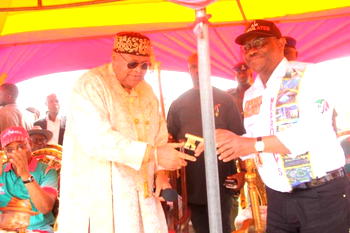 Wike makes history as first governor to drive into Opobo Kingdom