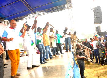 Obaseki assures of timely completion of Govt Science, Technical College at Egor campaign rally