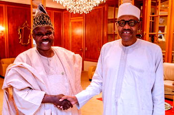 Breaking: Buhari, Amosun meet in Aso Rock