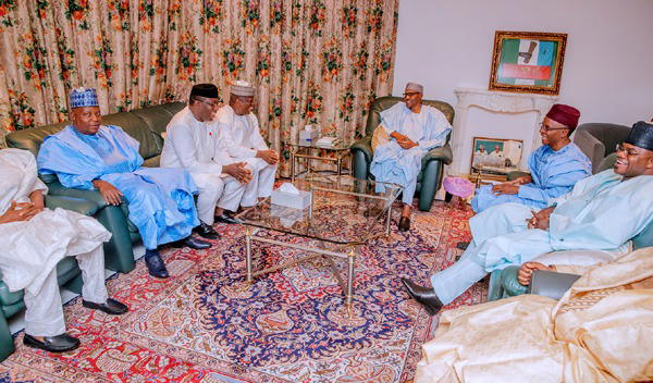 Buhari Meets Seven APC Govs In Aso Rock - Vanguard News