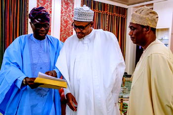Why Sanw-Olu, deputy governor-elect met Buhari in Aso Rock