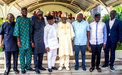 Photos: Osinbajo holds consultations with Tinubu, Ambode, Fashola, Sanwo-olu,