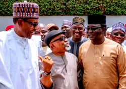 Photos: Labour leaders visit Buhari
