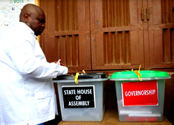 #Electionday : Ambode, Hamzat win polling units for APC candidates