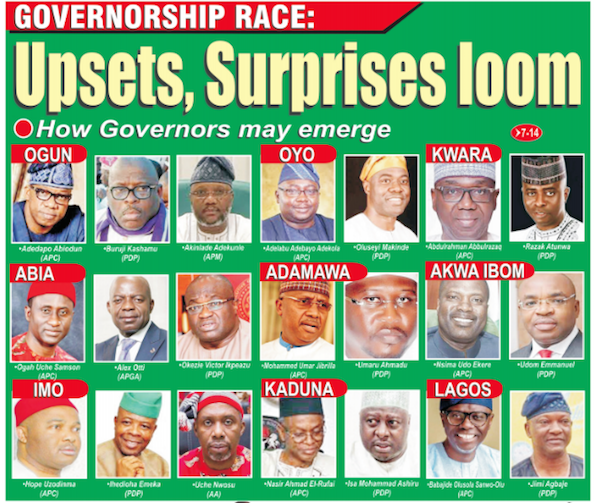 Governorship election Upsets surprise loom and how they may