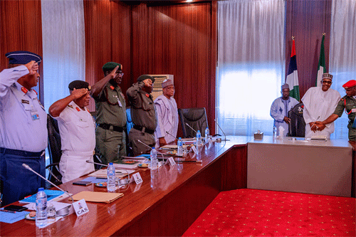 Breaking: Deal ruthlessly with bandits, kidnappers, Buhari orders security chiefs