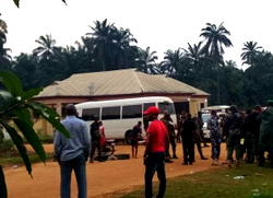 Breaking:  Akwa Ibom former gov storms Essien Udim collation centre