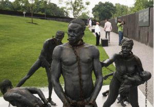 Legacy Museum, site of former slave pen in Montgomery, Alabama where blacks were once imprisoned before being sold