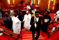 Rowdy session in Senate over  elections