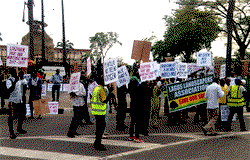 Lagos gardeners protest unpaid three years allowance