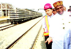 Breaking: Amaechi embarks on inspection of Lagos-Ibadan Railway