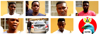 Breaking: EFCC arrests 7  Lagos ‘Yahoo boys’, seizes 2 cars, 7 laptops, 6 phones