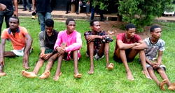 Suspects who killed four policemen in Edo paraded by police