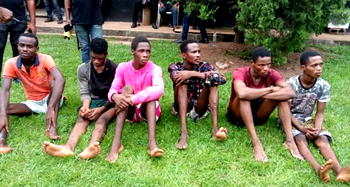 Suspects who killed four policemen in Edo paraded by police