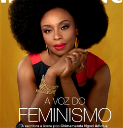 Delighted to be on the cover of Marie Claire Brazil –  Chimamanda