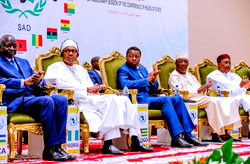Photos: Buhari, Idris Deby, others at CED SAD meeting in N’DJamena