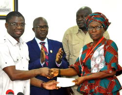 Shaibu presents N21.5m to families of deceased civil servants