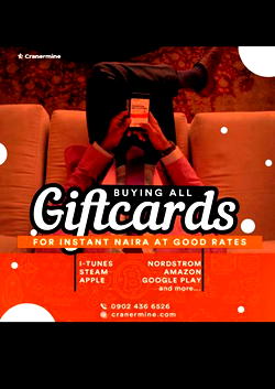 Turn your itunes gift cards to naira – CRANERMINE