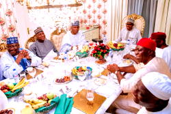 Photos: President Buhari, Saraki, others break fast