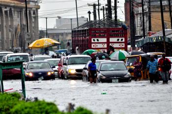 Photos: Flooded Lagos after Monday’s downpour
